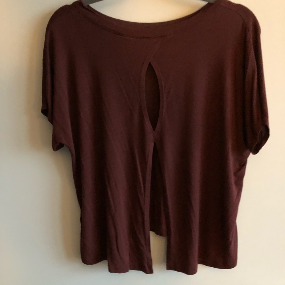 Beyond yoga open back tee